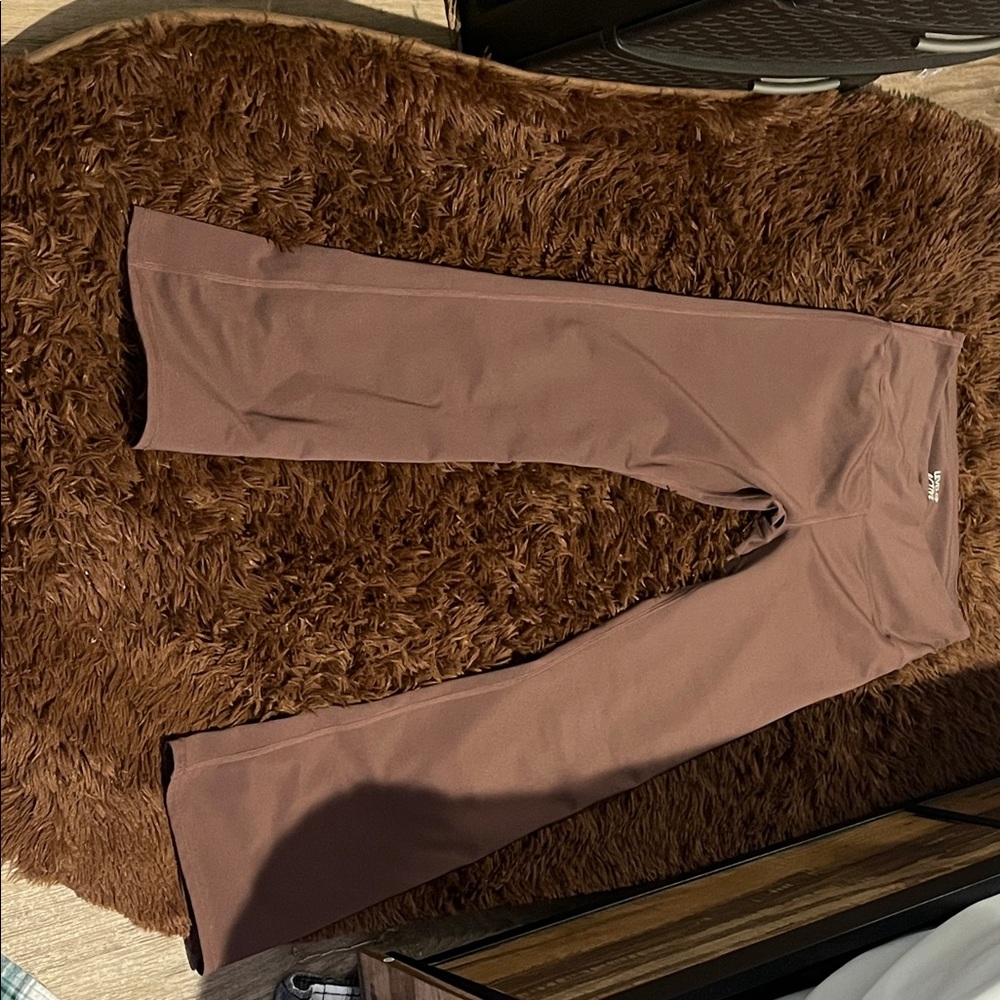Brown Flared Leggings